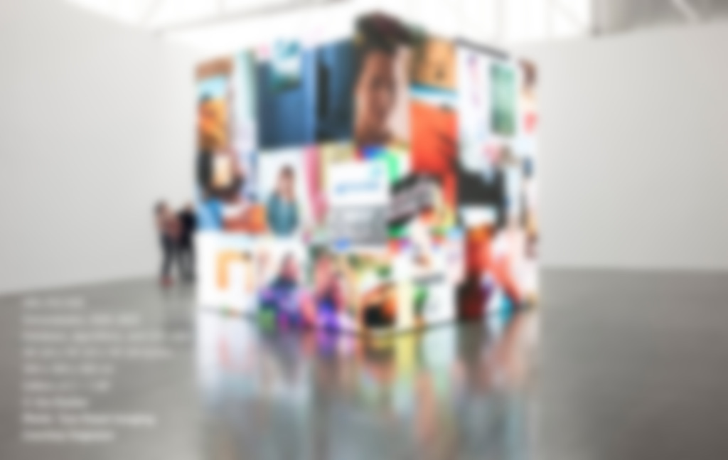 Giant Five-Sided LED Cube Used As Custom Digital Art Feature At NYC Gallery