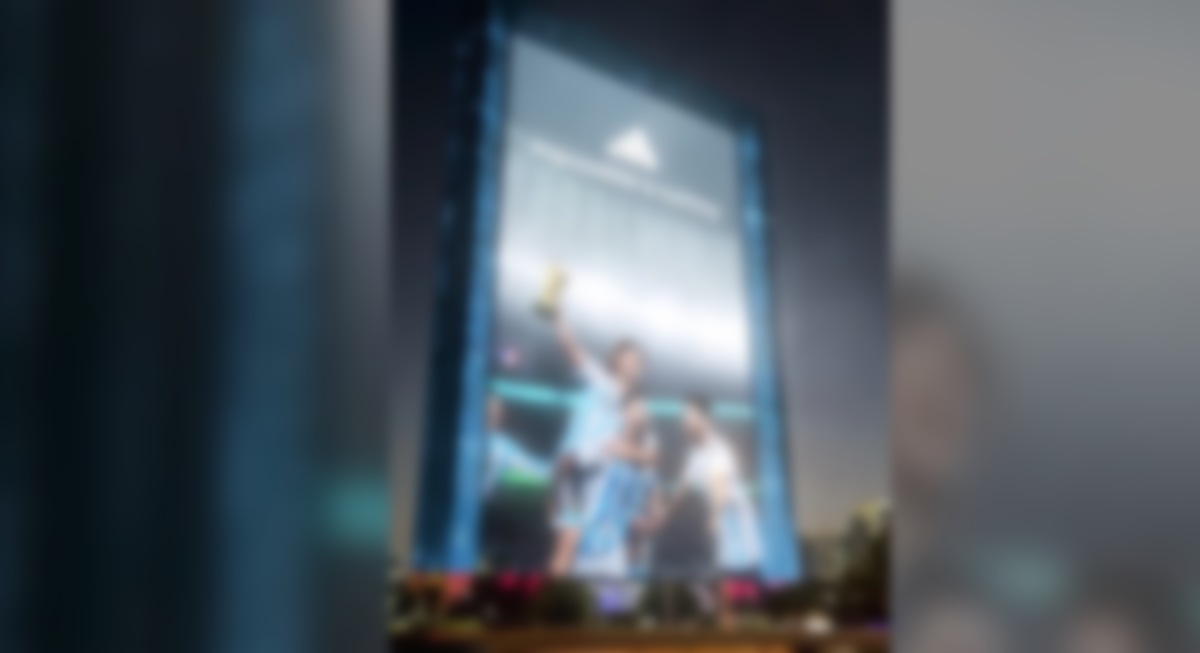 Footballer Messi Gets Giant Tribute On Dubai Landmark, But It’s Just A CGI Job
