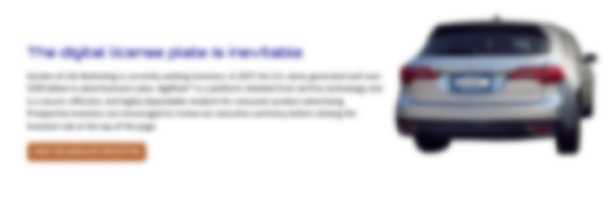 NY Company Touting Rear License Plates Of Vehicles As Part-Time Ad Displays