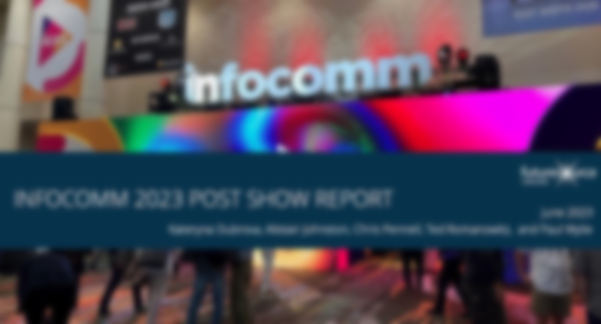 MiniLED Mainstreaming, While True MicroLED For Pro Displays Still Years Off: Futuresource InfoComm Report