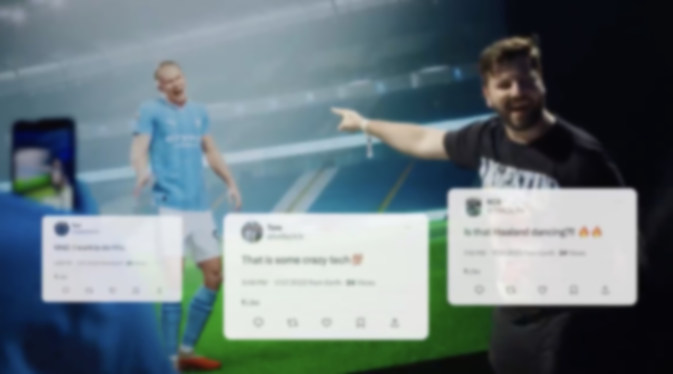 Giant Footballer Erling Haaland’s Console Game Avatar Made Life-Sized And Interactive For FC 24 Launch