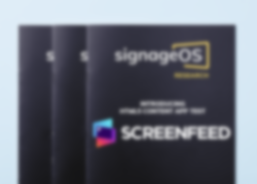SignageOS, Screenfeed Partner On Standard HTML5 Performance Tests For SOC Smart Displays And Players