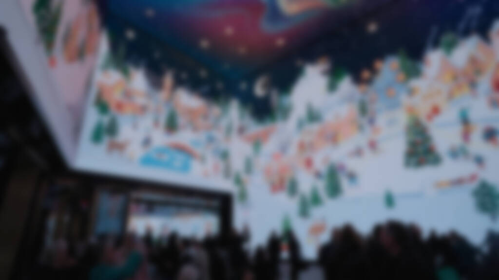 Outernet London Creates Giant Snow Globe Environment With Its Vast Immersive LED Screens