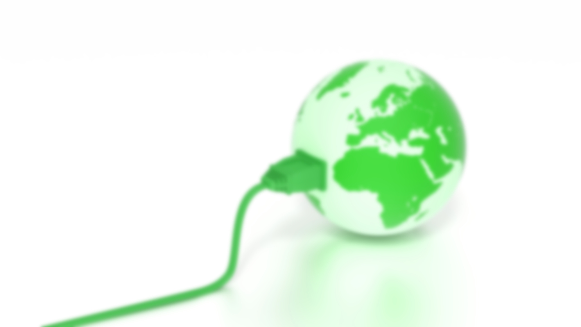 New Backlight With Reflective Film Main Way New Philips Pro Display Series Halves Energy Demand - Green globe showing europe and africa connected to an electricity plug and cable on white 3D illustration