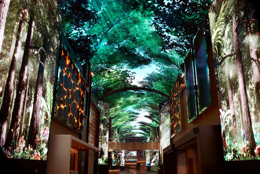 New Mega-Resort Near Seoul Has Vast LED Canopy Over Entertainment Street