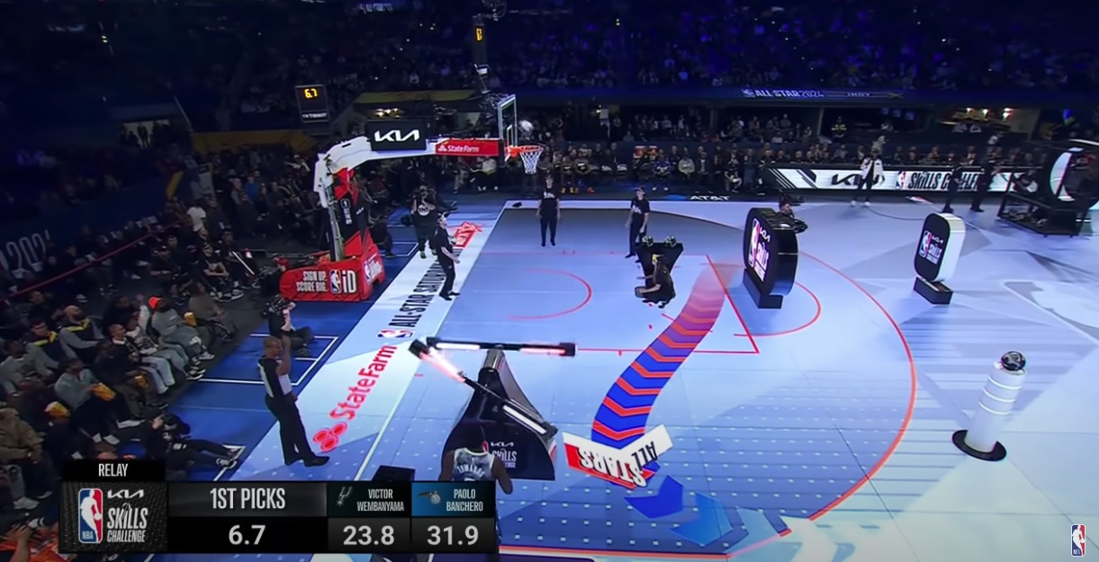 North America Gets First Look At Interactive Playing Surface During NBA All Star Weekend