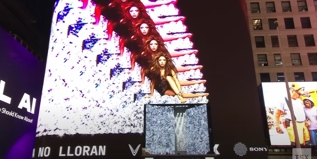 Video From Shakira Pop-Up Concert Shows How That Combo DOOH Billboard And Stage In Times Square Works