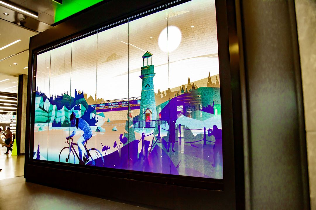 Data-Driven Generative Art Used For Canadian Bank’s Video Wall At Busy Transit Hub Branch