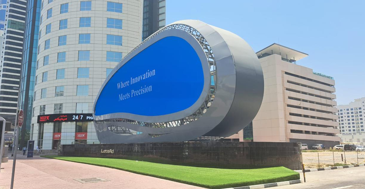 Three Big LED Ovals Light Up In Dubai For DOOH Media Company