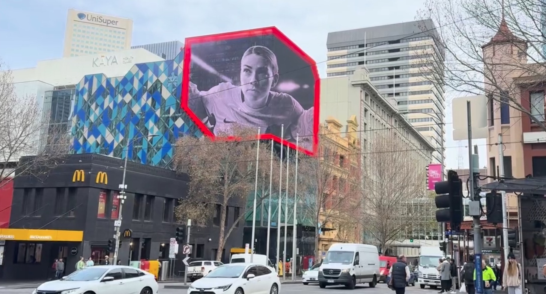 Largest LED Mesh Display In Southern Hemisphere Switched On In Melbourne -