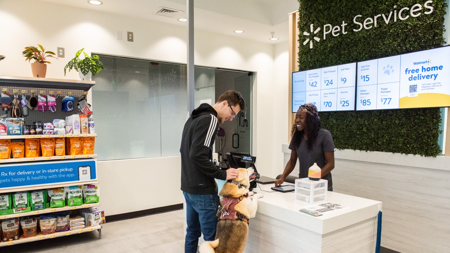 Walmart Using Digital Menus To Market New In-Store Pet Services Centers