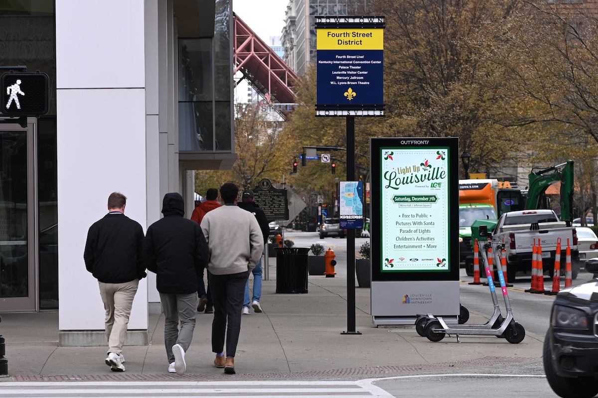 OUTFRONT Deploys 15 Two-Screen Ad Totems In Partnership With Louisville