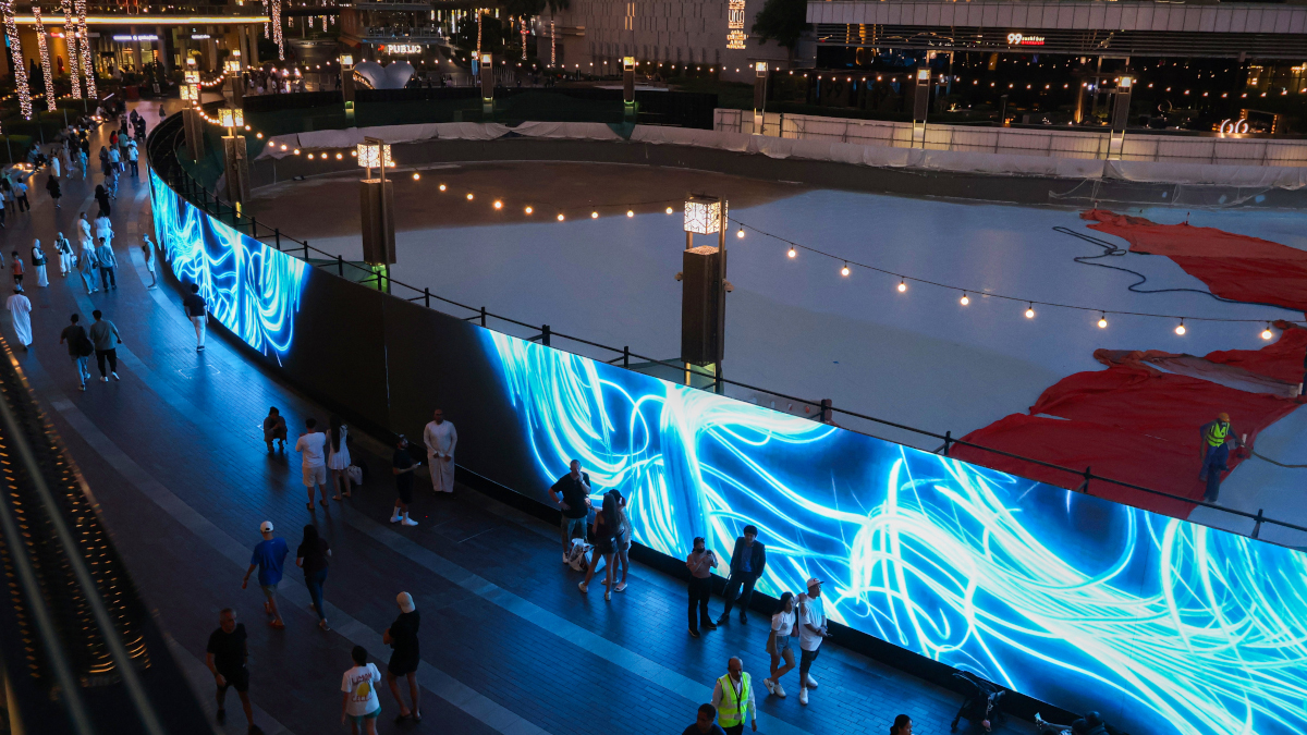 Outdoor Screen at Dubai Mall (Image: Blue Rhine Industries)