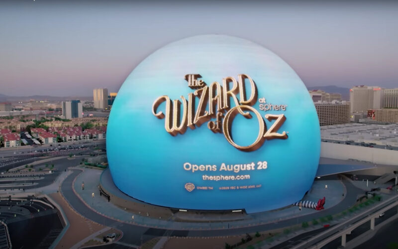 Show promotion for “The Wizard of Oz at Sphere” (Image: The Sphere/Screenshot)