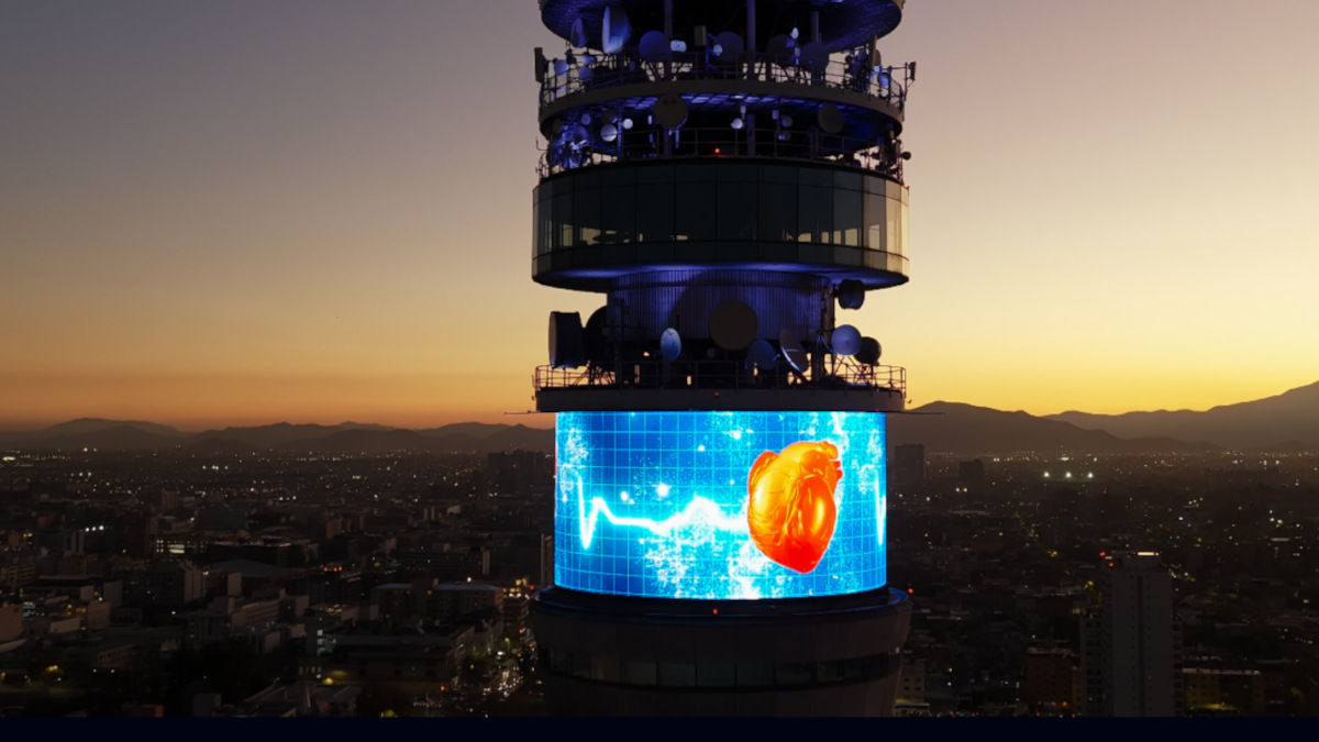 Trison Necsum produced the content now running on the Torre Entel screen. (Image: TRISON NECSUM)