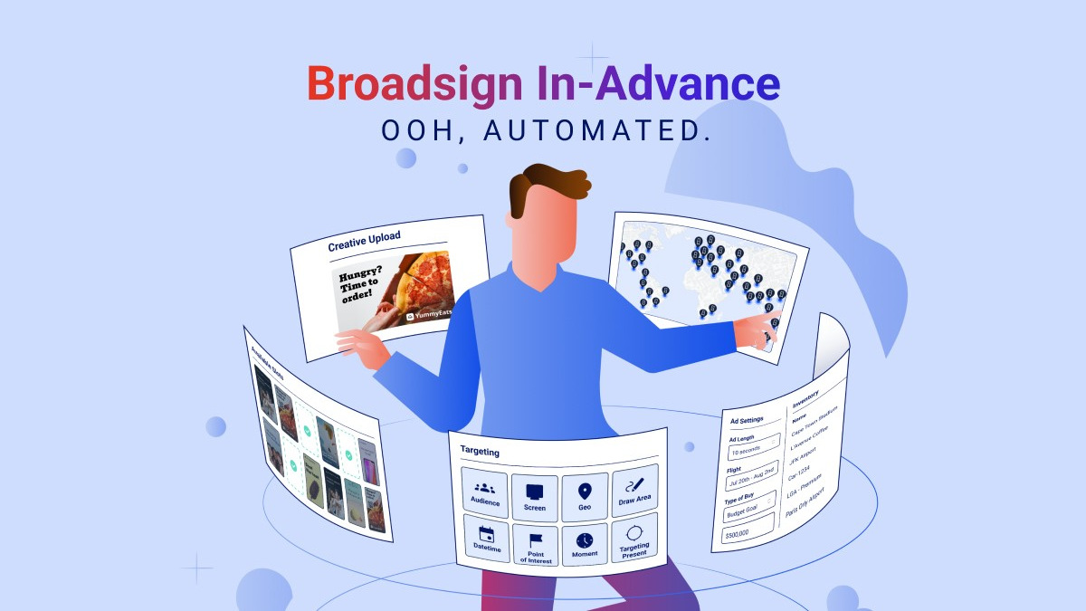 Goodbye Spreadsheets? Broadsign Automates Guaranteed Bookings for DooH - Broadsign's “In-Advance” is a new tool that allows media planners to automate the booking of guaranteed DooH deals. (Image: Broadsign) Broadsign's “In-Advance” is a new tool that allows media planners to automate the booking of guaranteed DooH deals. (Image: Broadsign)
