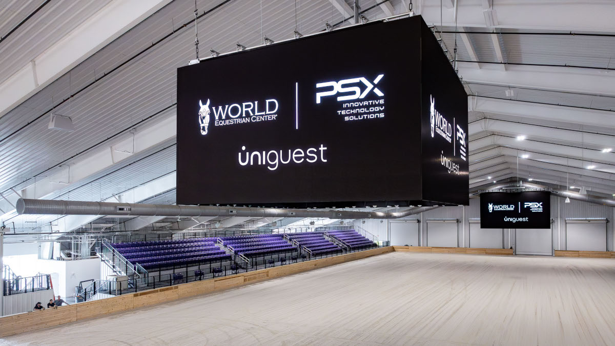 Digital Signage at the WEC (Picture: Uniguest)