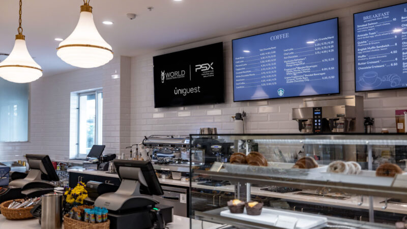 Digital Signage at the WEC (Picture: Uniguest)