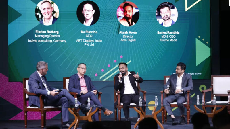 India's leading LED manufacturers on the invidis panel at Infocomm India (Image: IC Asia)