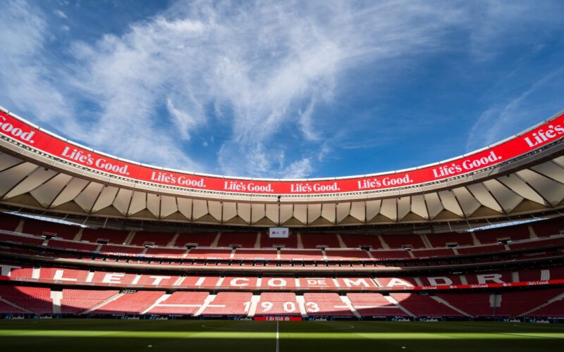 New mesh LED for Madrid's Estadio Metropolitano (Image: LG)