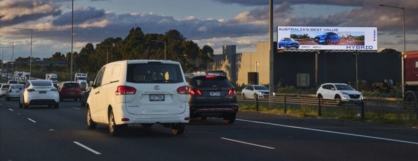 A Wildstone-owned sign reaches out to motorists along the Western Ring Road