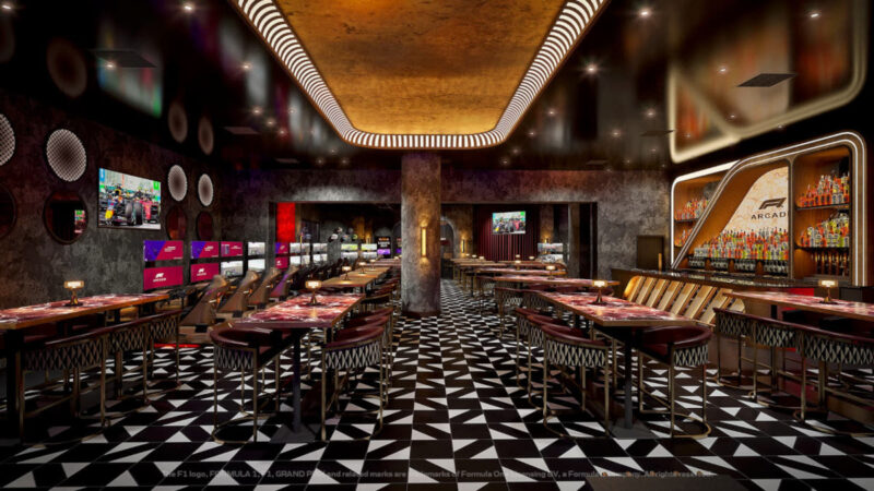 New F1 Arcade flagship in Las Vegas (Image: F1 Arcade)