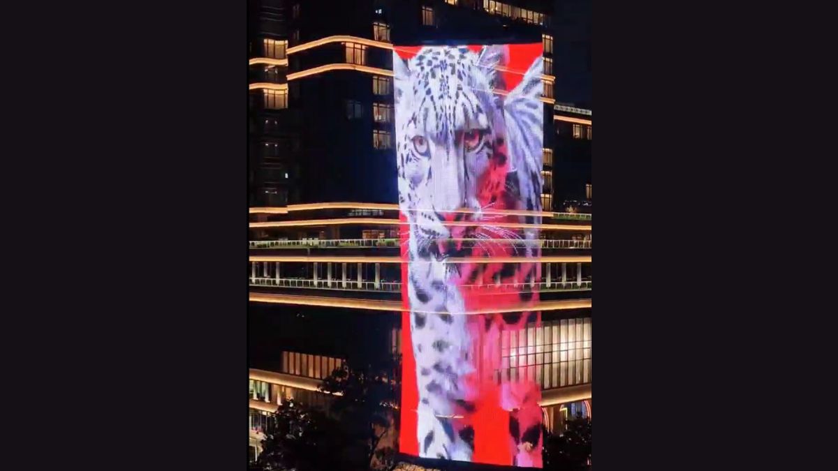 Another Drone-Carried LED Screen Passes Test Flight - LED studio's LED curtain (Image: The LED Studio) LED studio's LED curtain (Image: The LED Studio)