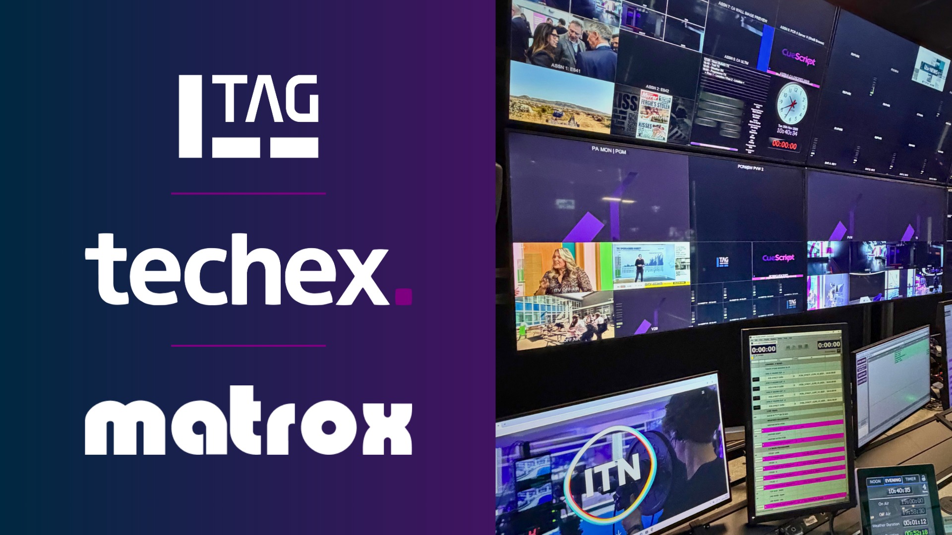 ITN Brings IP Control Room Latency Down to 1–1.5 Frames Across Ten 4K Multiviewers