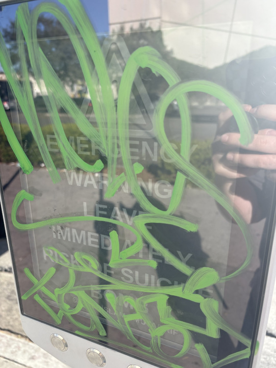 Hacker message on LA bus stop display (Image: KTLA)