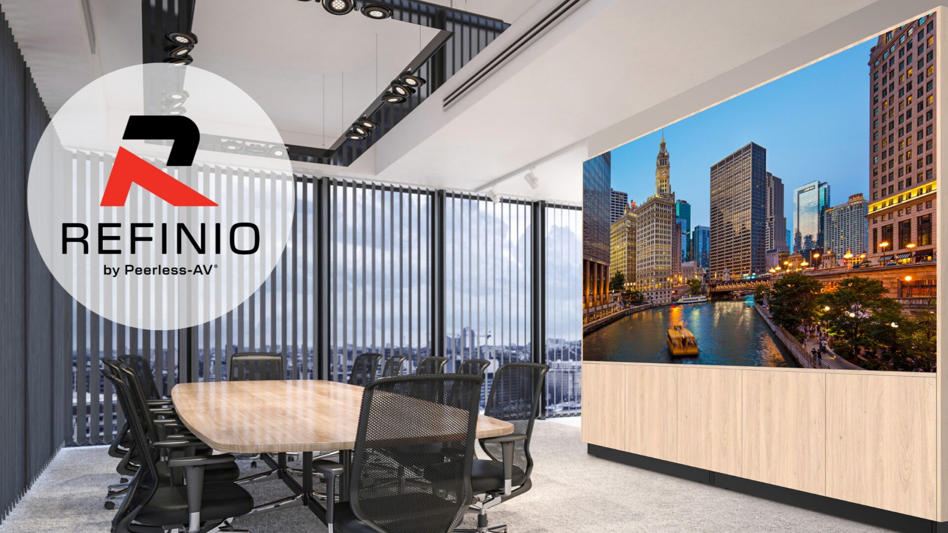 Peerless-AV Launches Refinio All-in-One dvLED Media Wall