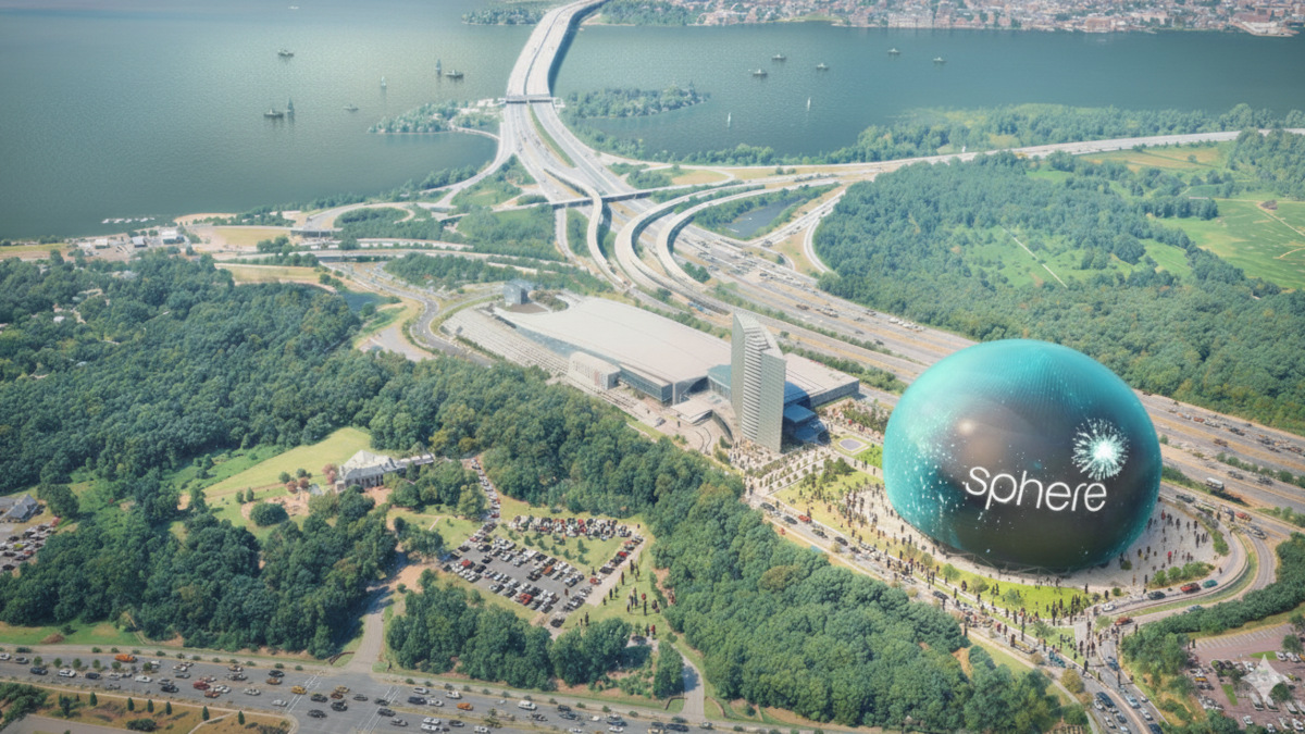 The Sphere at National Harbor (Rendering: Sphere Entertainment)