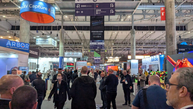 A crowded digital signage hall at ISE 2026 (Image: Sixteen:Nine)