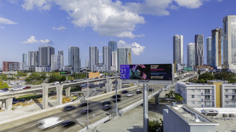 Outfront Extends Formula E’s Miami E-Prix Reach With City-Wide Digital Signage Push