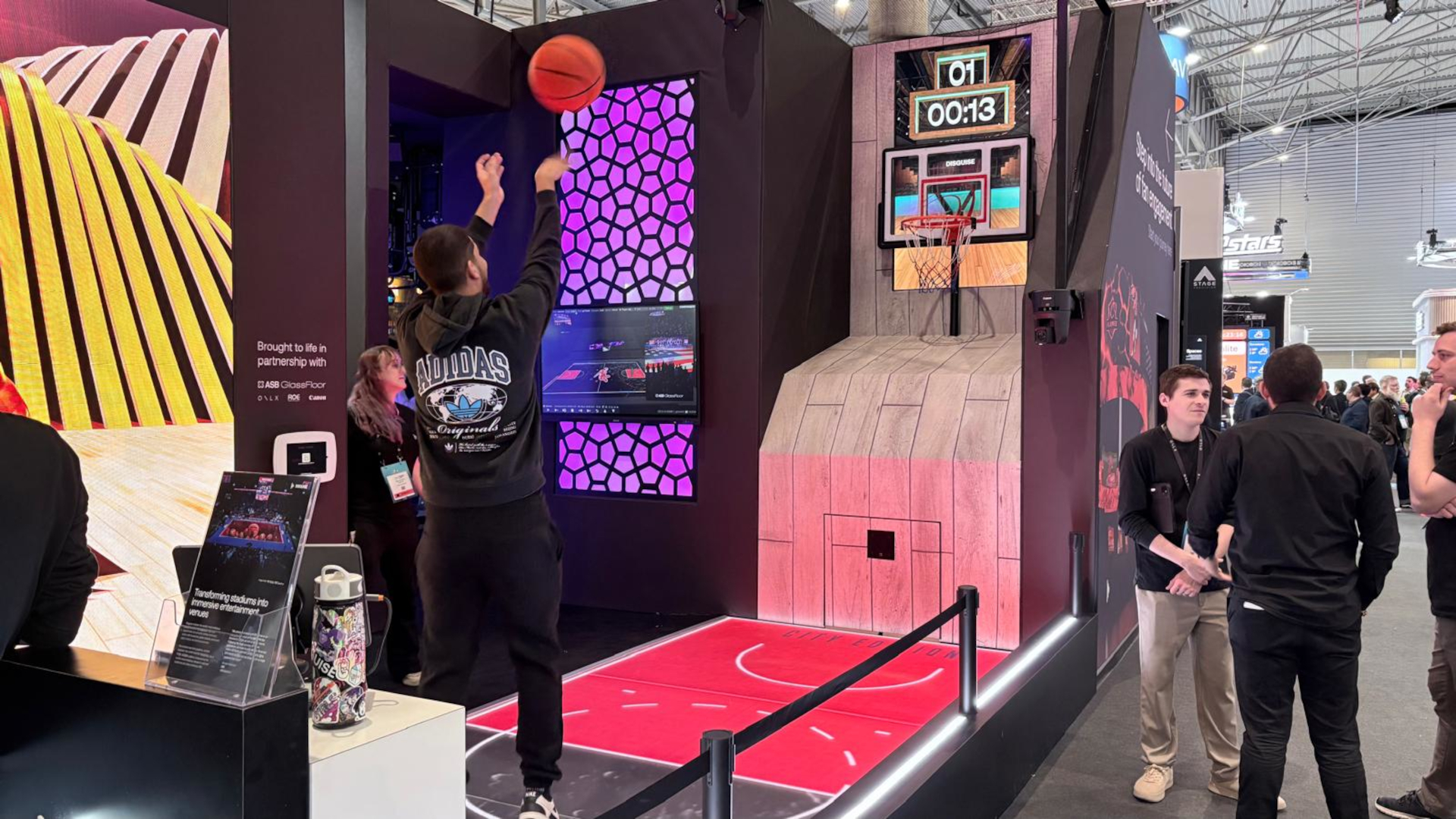 Free Throws at Disguise's ISE booth (Image: invidis)