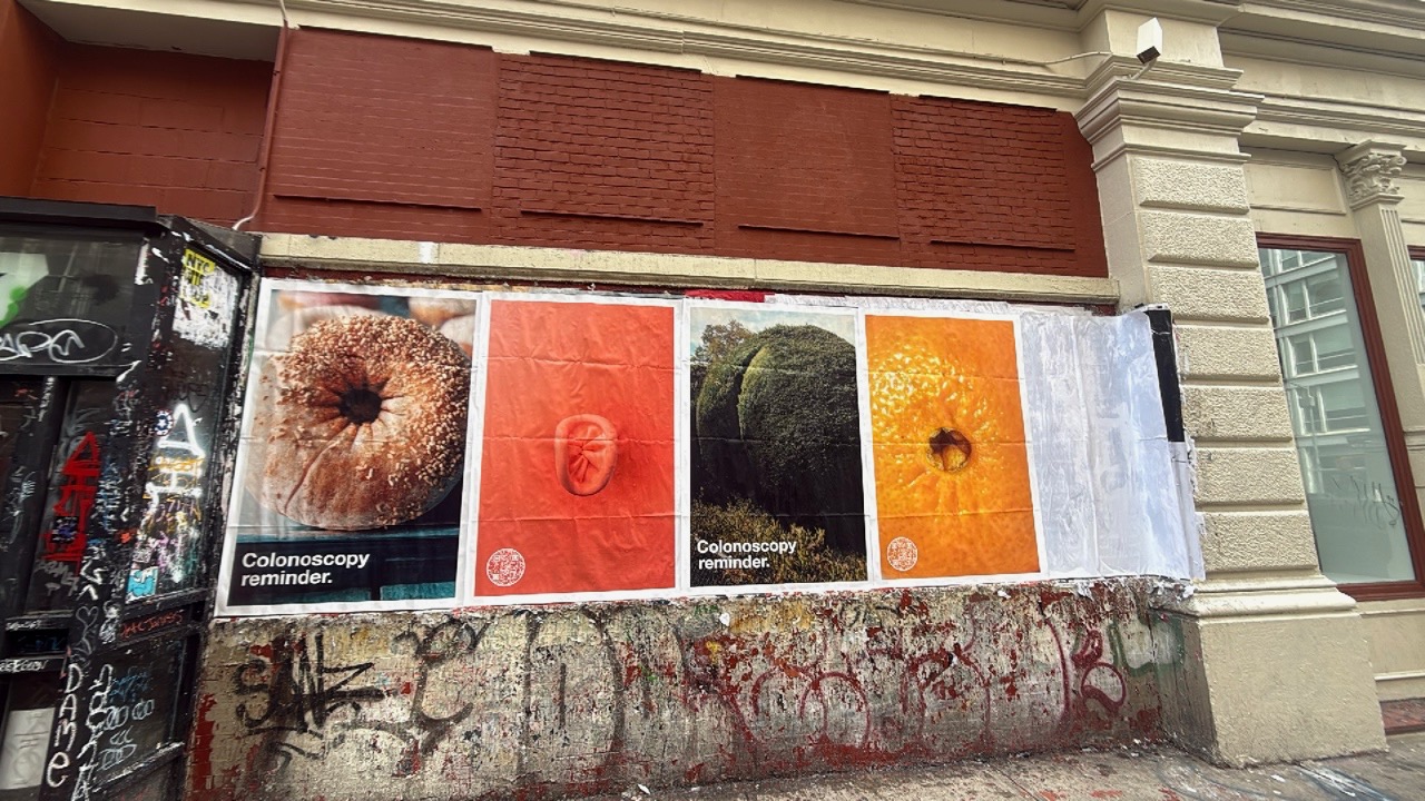 Cheeky OoH Campaign Uses Everyday Objects to Push Colonoscopy Awareness