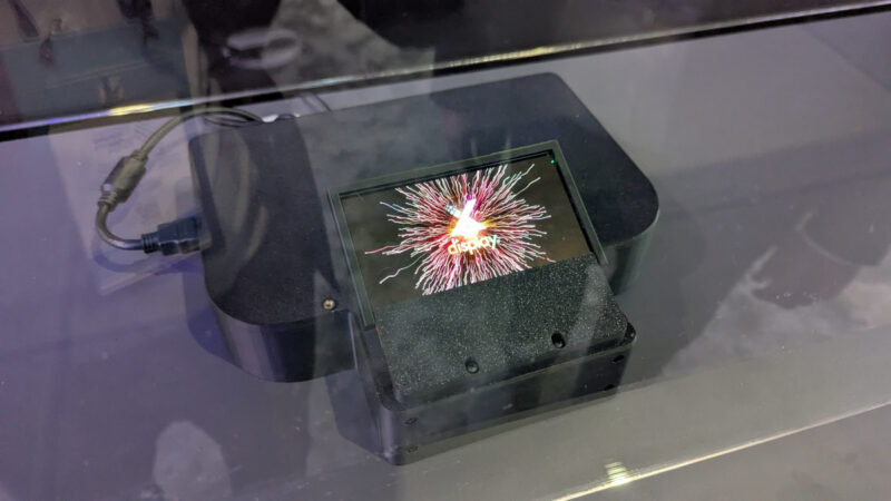 MicroLED showcase at the ISE Daktronics booth (Image: invidis)