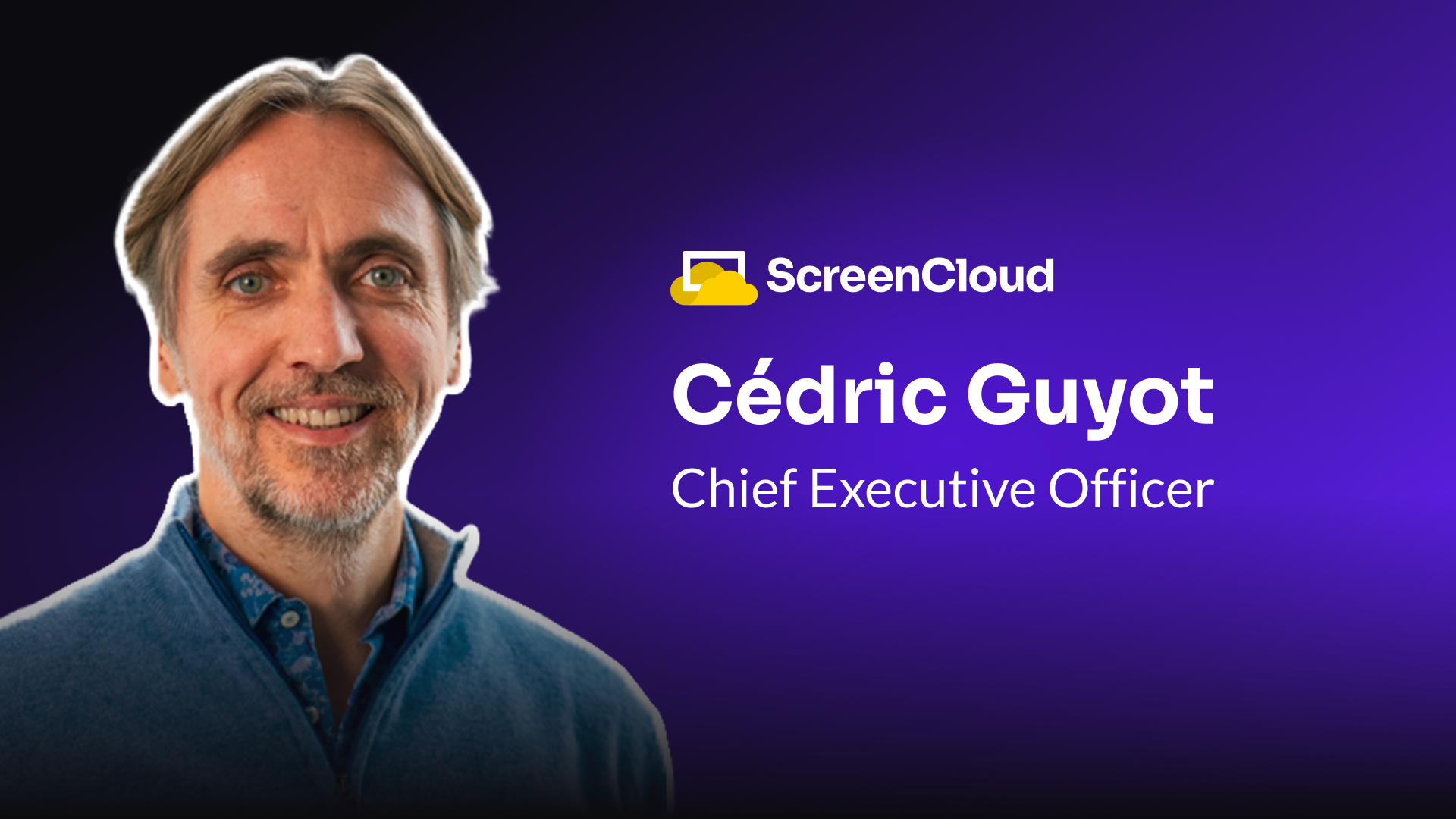 New Screencloud CEO Cédric Guyot (Image: ScreenCloud)