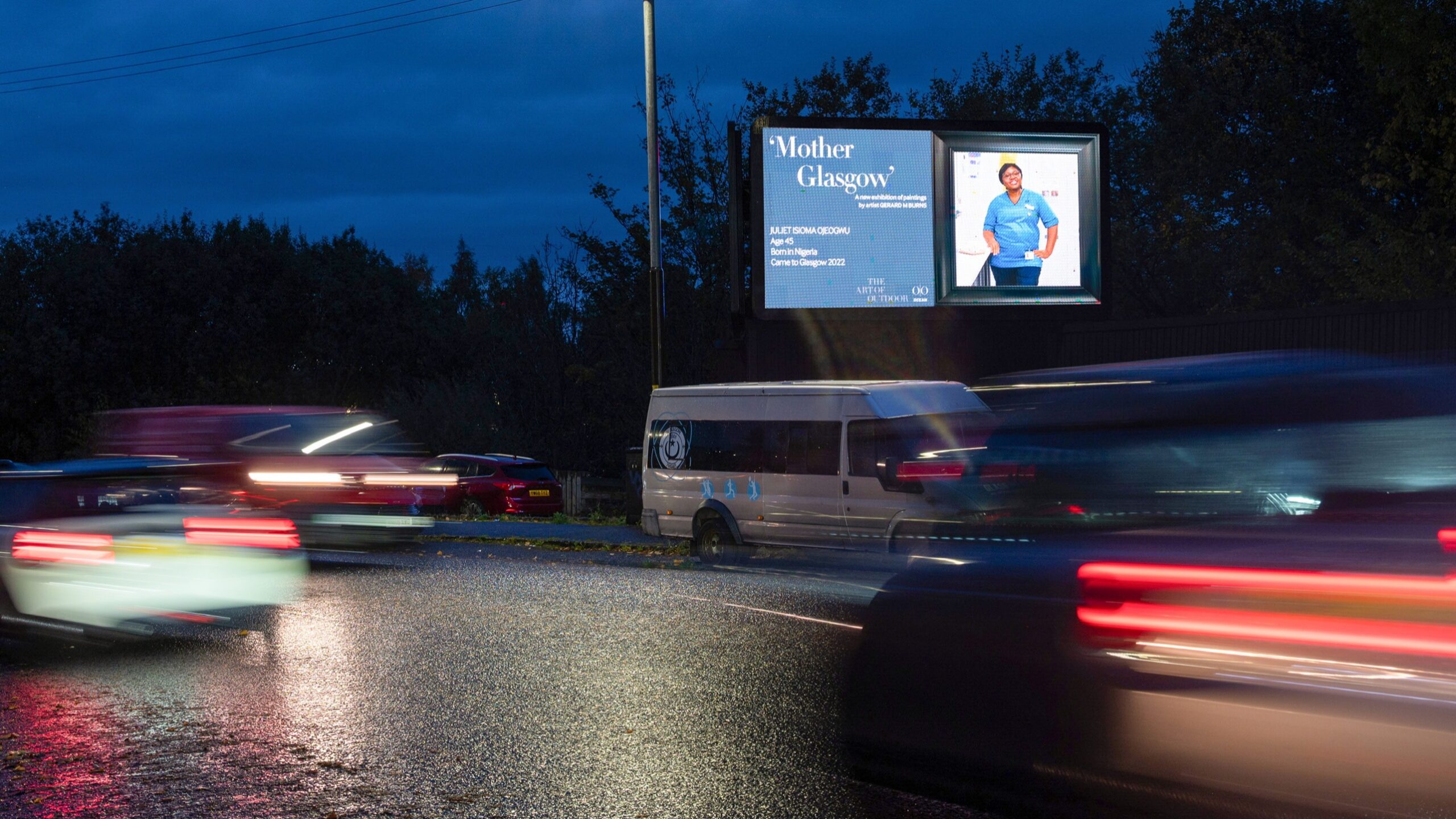 Portrait series celebrating immigrant women appears on Ocean Outdoor screens across Glasgow