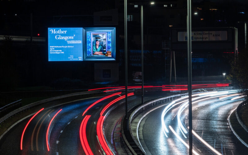 "Mother Glasgow" campaign on Ocean Outdoor's DooH network (Image: Ocean Outdoor)